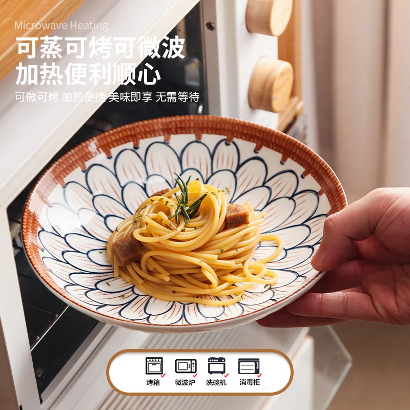 8 inch Creative Restoring ancient ways Ceramic Plate Porcelain Deep Plate