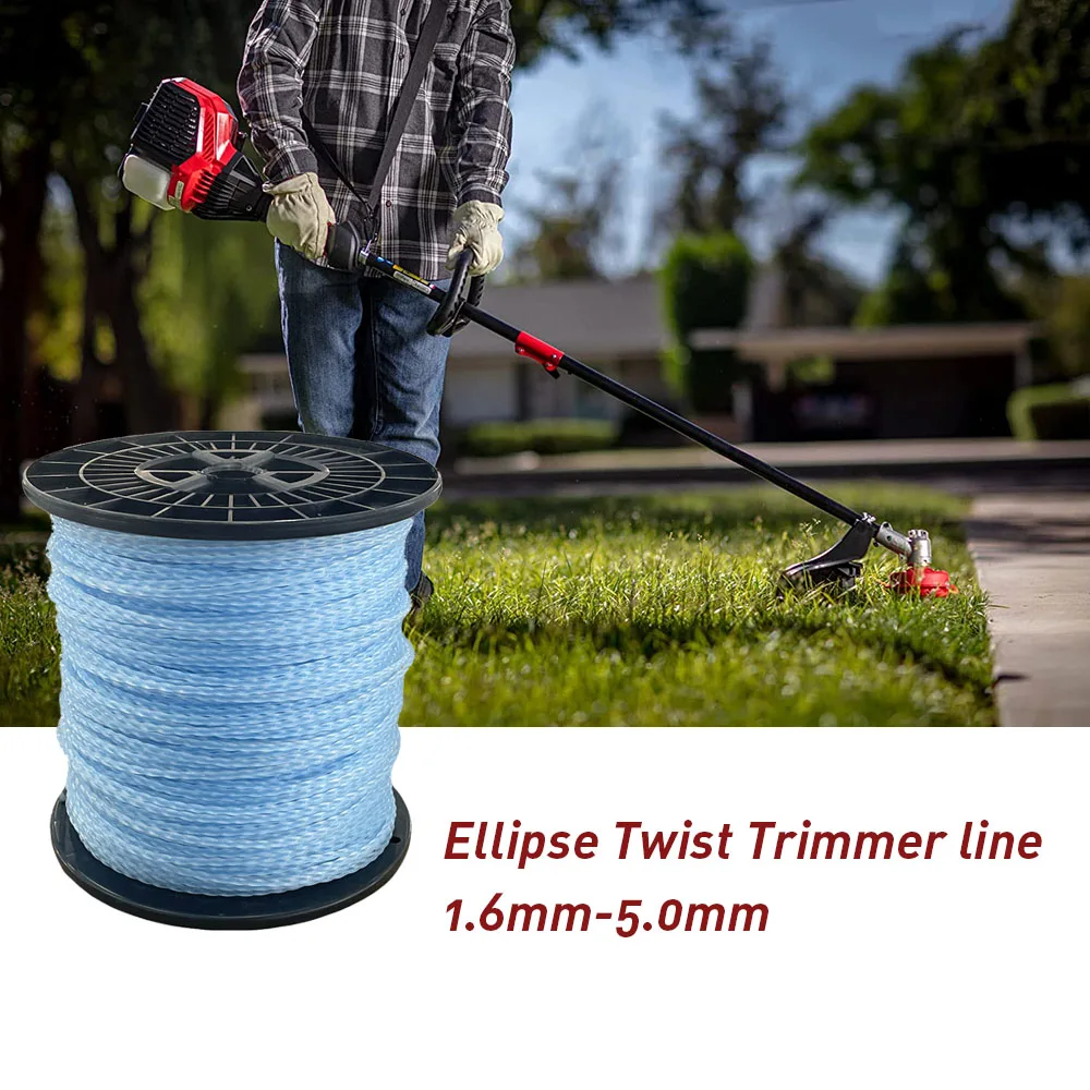 Ellipse twist line Brush Cutter Machine Spare Parts String Nylon Trimmer Lines Trimmer Line