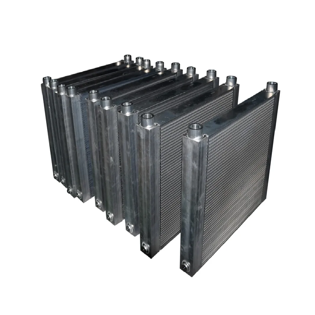 custom wind cooled oil cooler heat exchanger hydraulic fan oil cooler