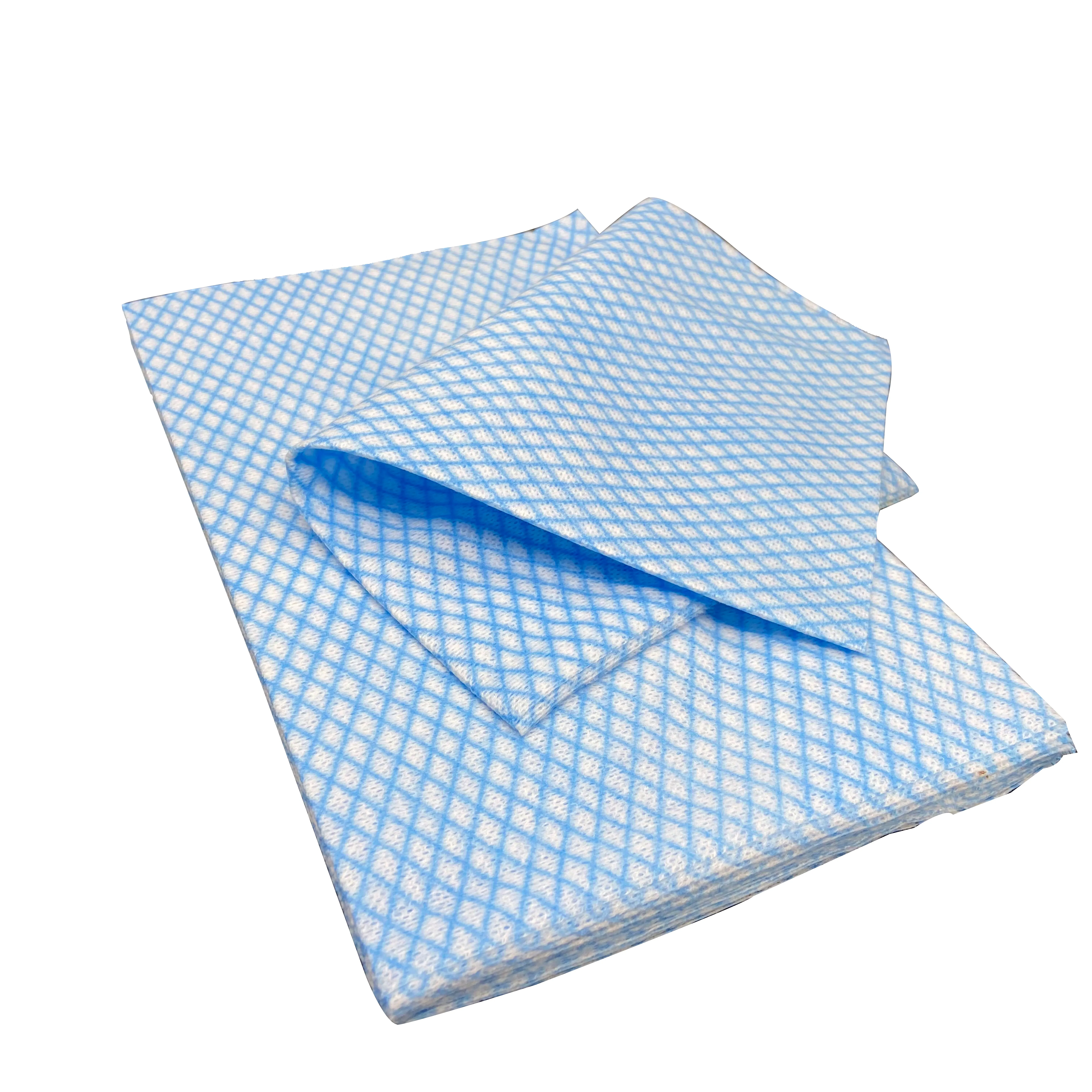 High quality environmental protection disposable kitchen spunlace non-woven fabric cleaning cloth roll paper towel