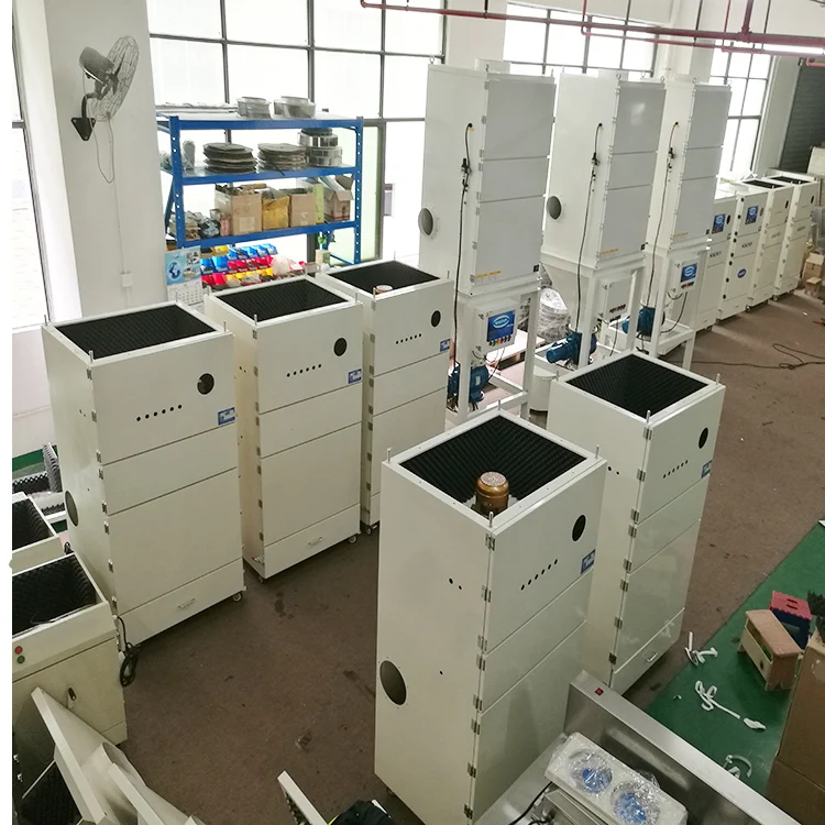 Air Pulse Jet Self-cleaning Industrial Dust Collector For Laser Cutting Woodwork