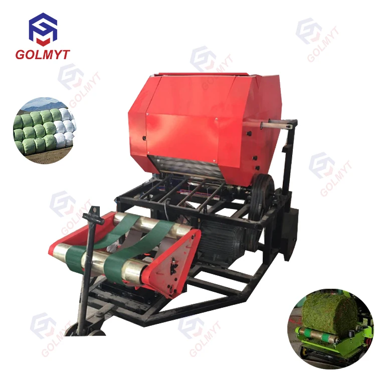 Хорошая производительность, упаковочная машина для тюков силоса, автоматическая соломенная дробилка, пакетировочная машина для риса, соломы, силоса, упаковочная машина для тюков