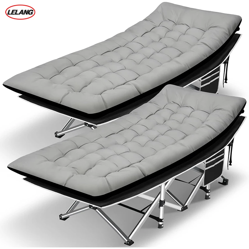 Custom Service Manufacturers outdoor Travel Beach Home Office portable folding Sleeping camp cot beds with Mattress
