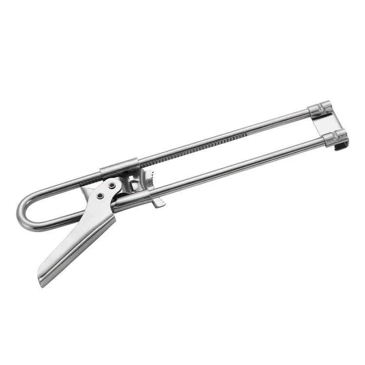 
Safe full top big stainless steel opener easy use grips locking anti-slip soft grips handle adaptive adjustable can opener 