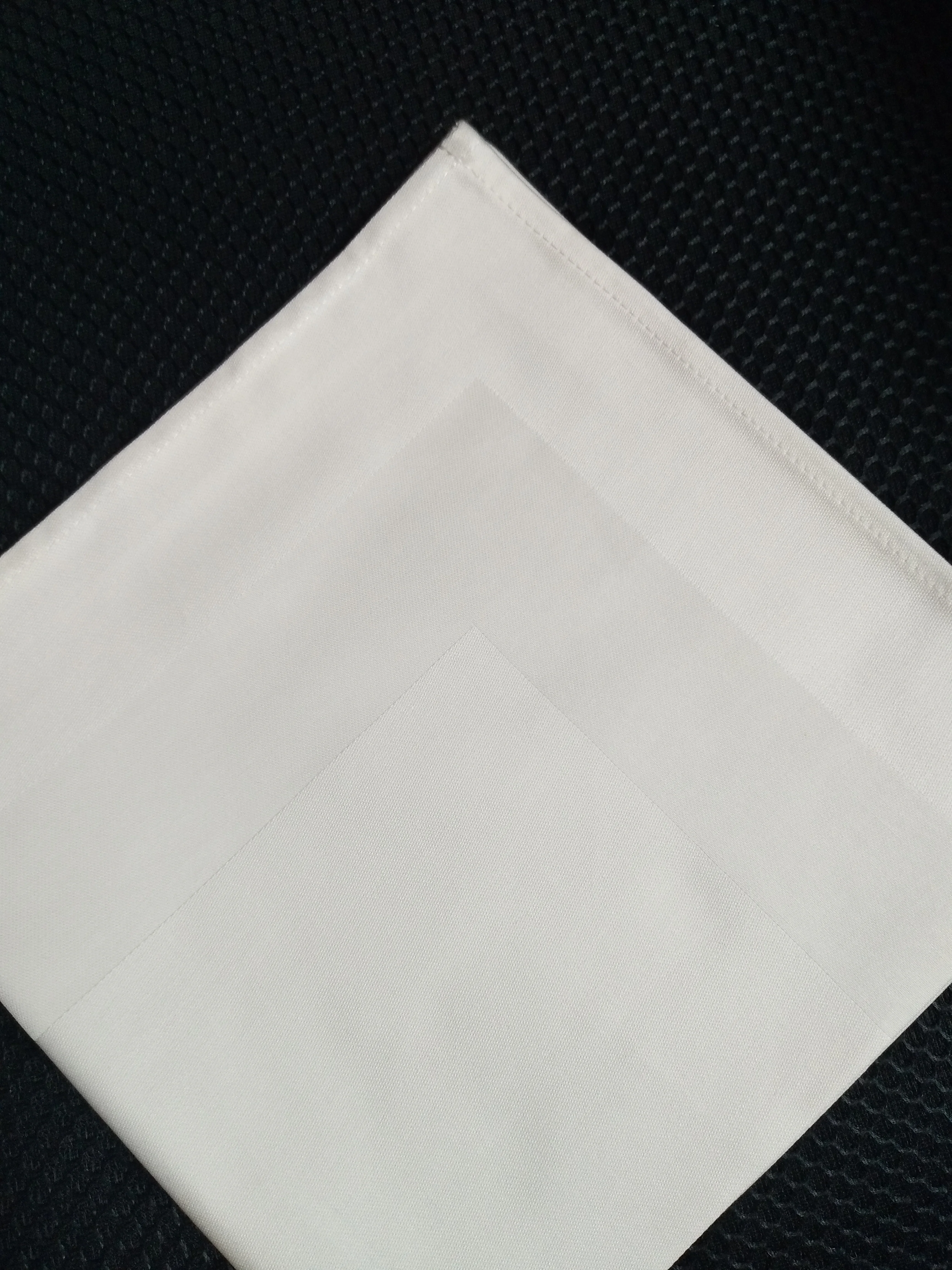 Cheap hotel washable custom napkin printing cotton embroidered satin band napkin