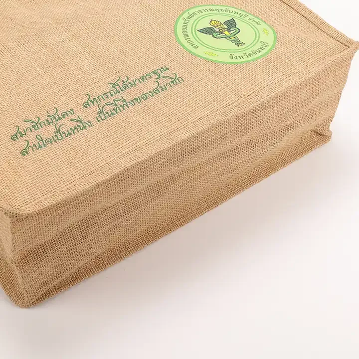 Wholesale Custom Marking Linen Environmental Protection Tote Bag DIY Handle Buckle Advertising Gift Sack