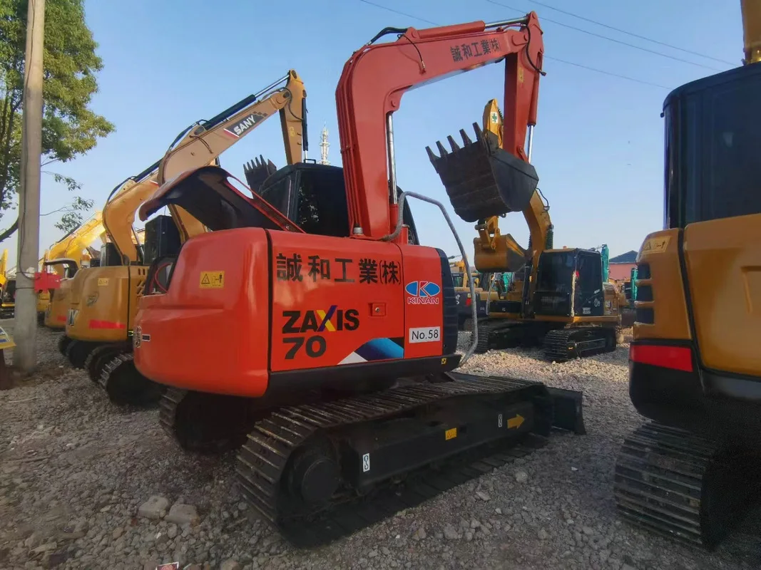 Многофункциональный экскаватор Hitachi 70 ZX70 мини-гидравлические экскаваторы 7 тонн ZX70-5 ферма гусеничный Лидер продаж