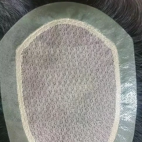 Cheap Natural Natural Silk Base Hair Wig Piece Supplier for Men