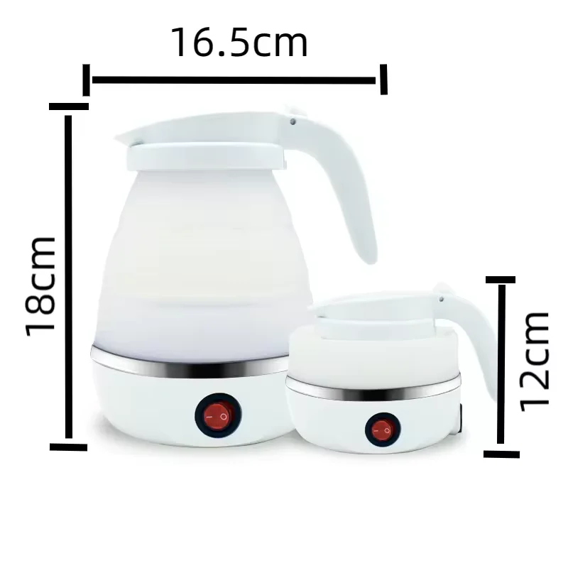 High Quality Silicone Folding Hot Kettle Travel Dormitory Portable Electric Kettle can be Folded