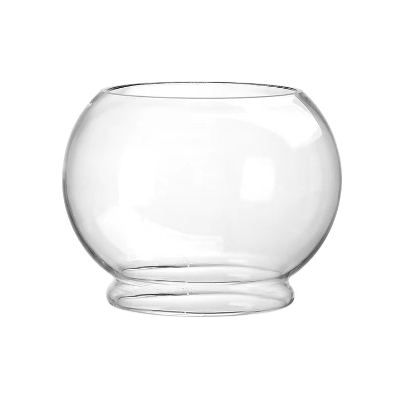 Factory Direct Sales Large Transparent Glass Vase Hydroponic Plant Utensils Round Glass Fish Tank