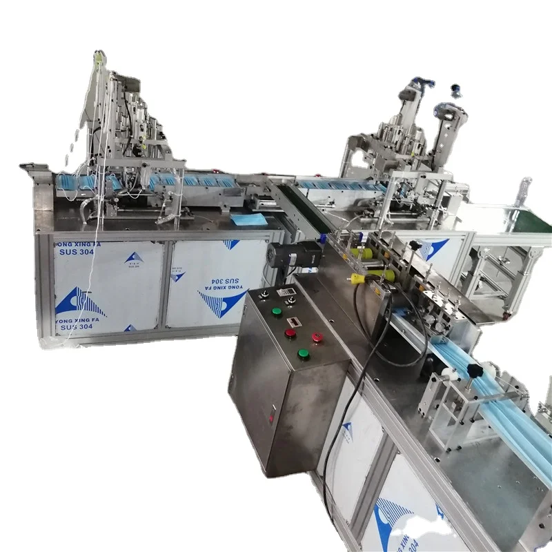 
flat facemask folding Masks making machine,ear loop welding machines 