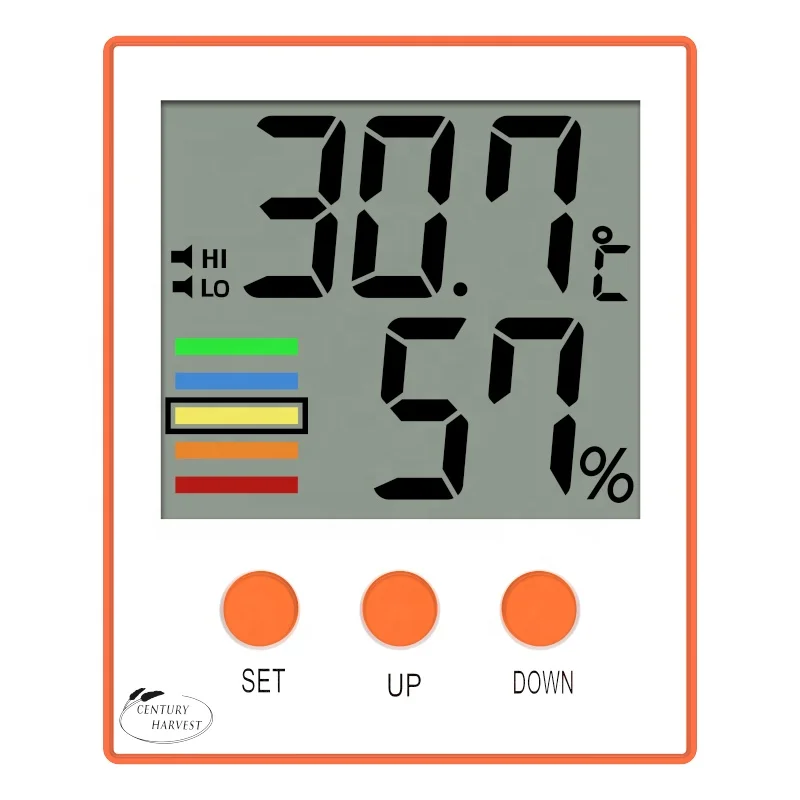 
CH-912 Baby Room LCD Indoor Outdoor Temperature Digital Alarm Clock Instant Thermometer Household Thermometers 