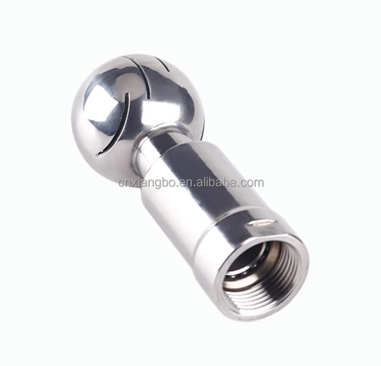 Stainless steel inner thread rotary cleaning ball Sanitary inner thread spray washing tank ball