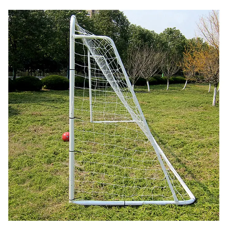SPT 18ft x 6.5ft High Quality Professional Durable Weatherproof Steel Frame Portable Post Net Foldable Football Goals