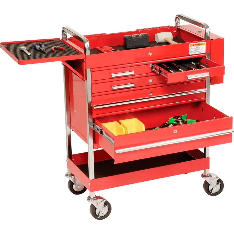 cheap tool storage box trolley cart with 5 drawers drawer roller cabinet mobile tool cabinet 