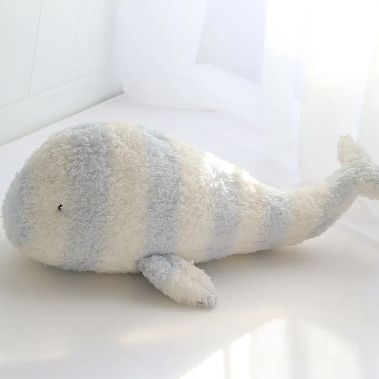 customized Super Soft Lovely Comfort Low MOQ Baby Whale Plush Toy Lifelike Stuffed Animals