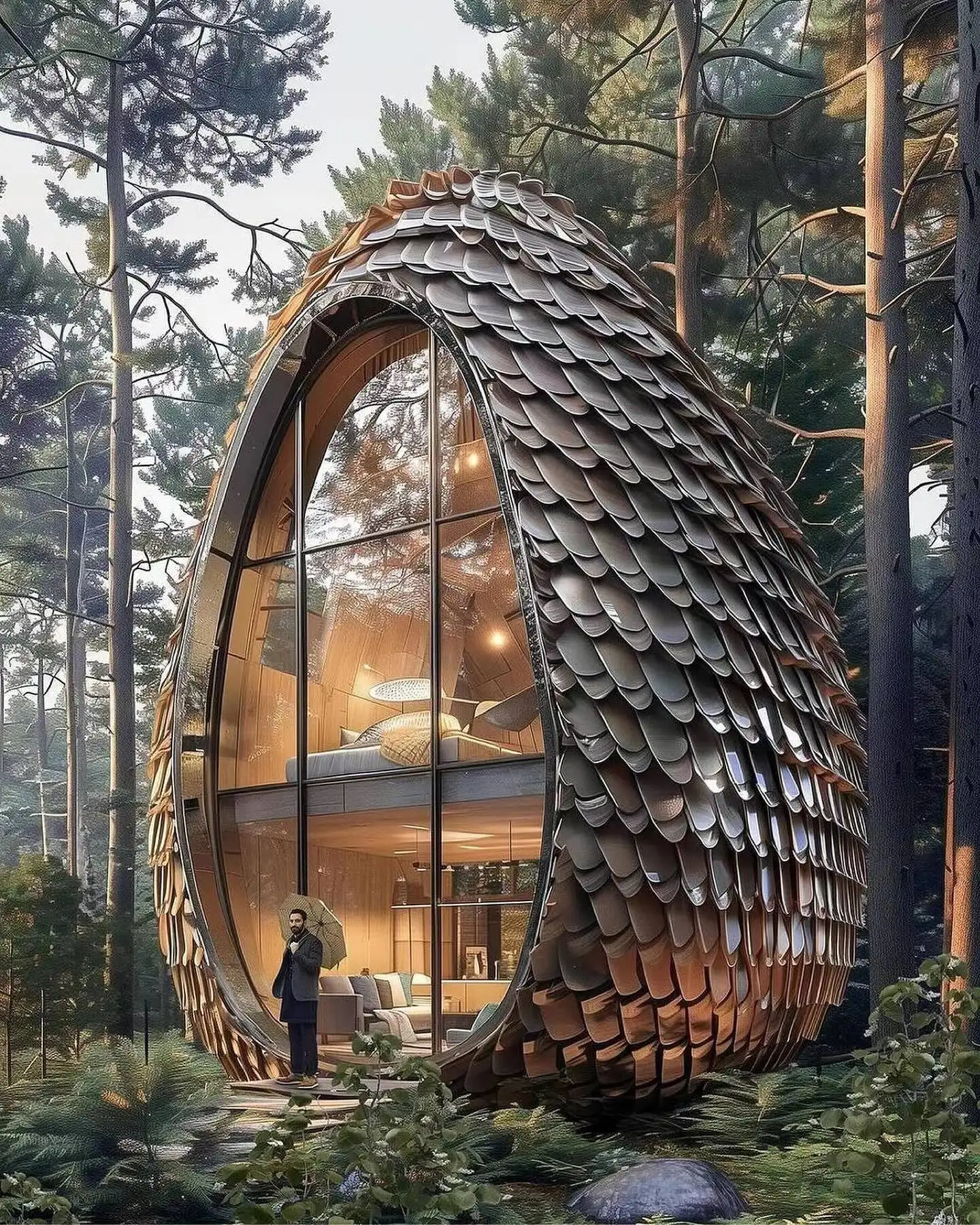 Custom Creative Seeds Wooden House luxury Portable Tiny Hotels Tree House