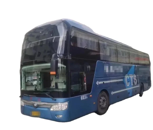 54 Seats Blue Used Right Hand Driving Second Hand Bus on Sale Yu Tong Used Bus