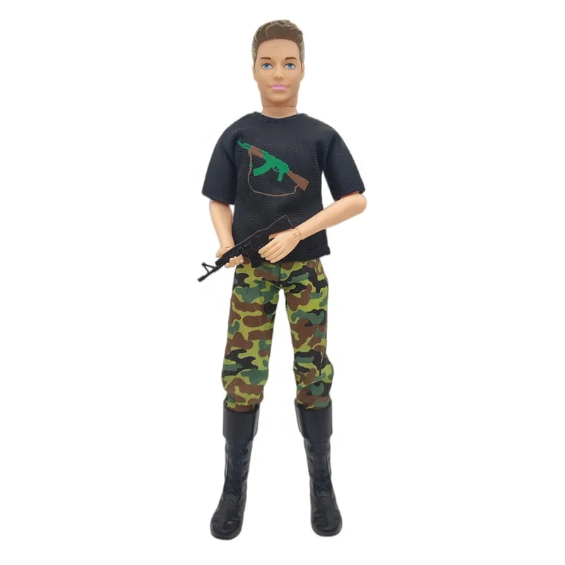 Custom 11.5 inch DIY handmade fashion camouflage uniform doll clothes For Kids