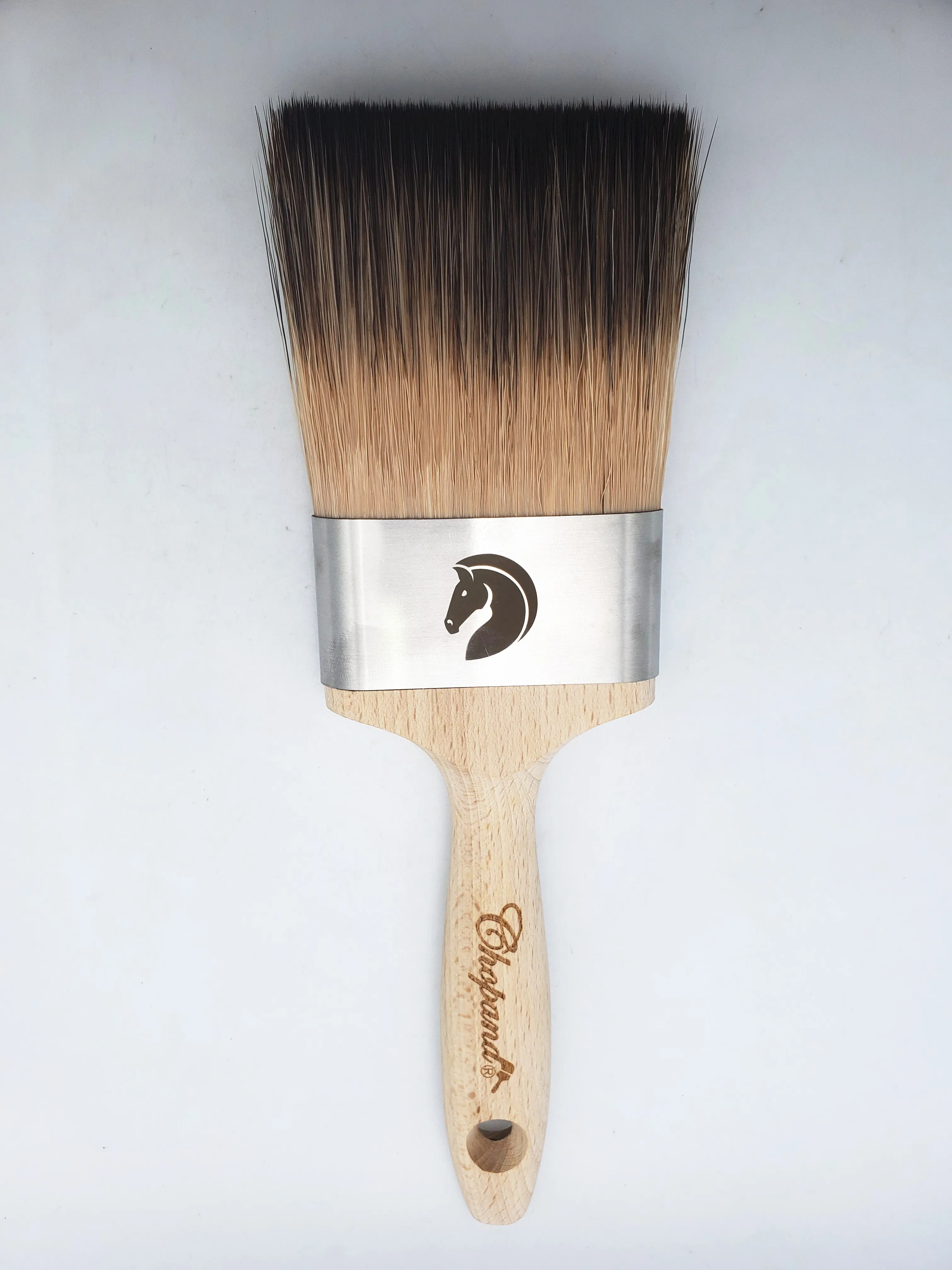 chopand new production high quality Seamless horse logo paint roller nylon brush wooden handle paint brush