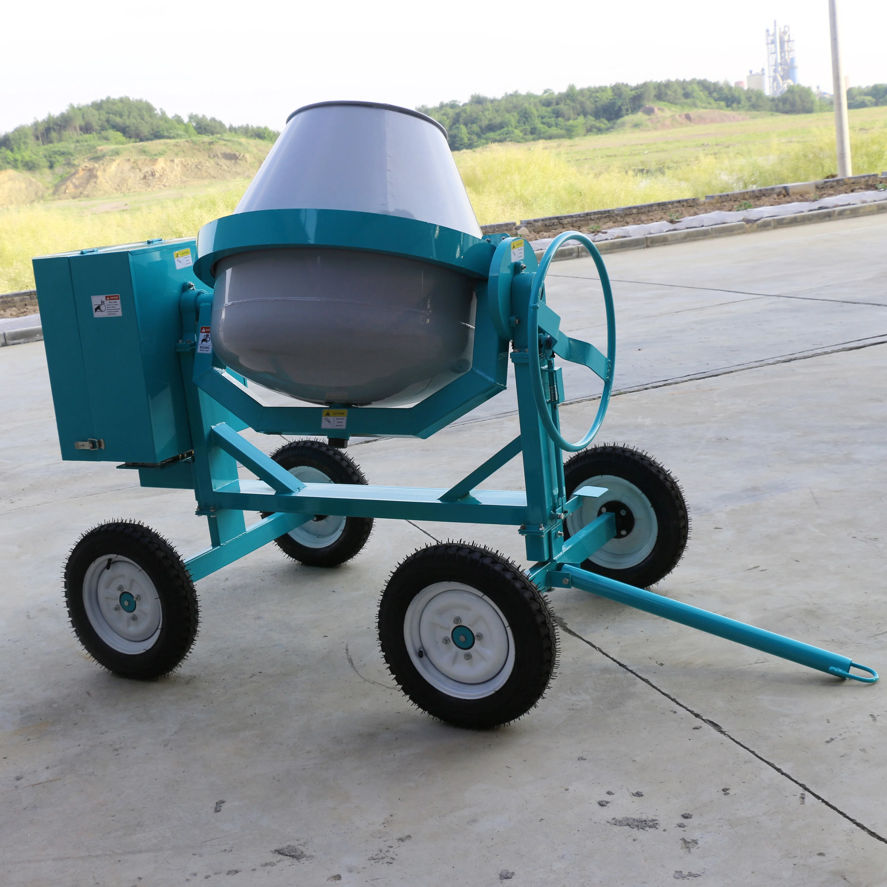 China Factory Portable Diesel Small Concrete Mixer / 400L 350L 500L Diesel Engine Concrete Mixer Machine with Pump