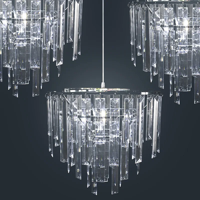 Wedding Props Acrylic Iron Chandeliers Wedding Hotel Banquet Hall Venue layout Props Decorative Lights