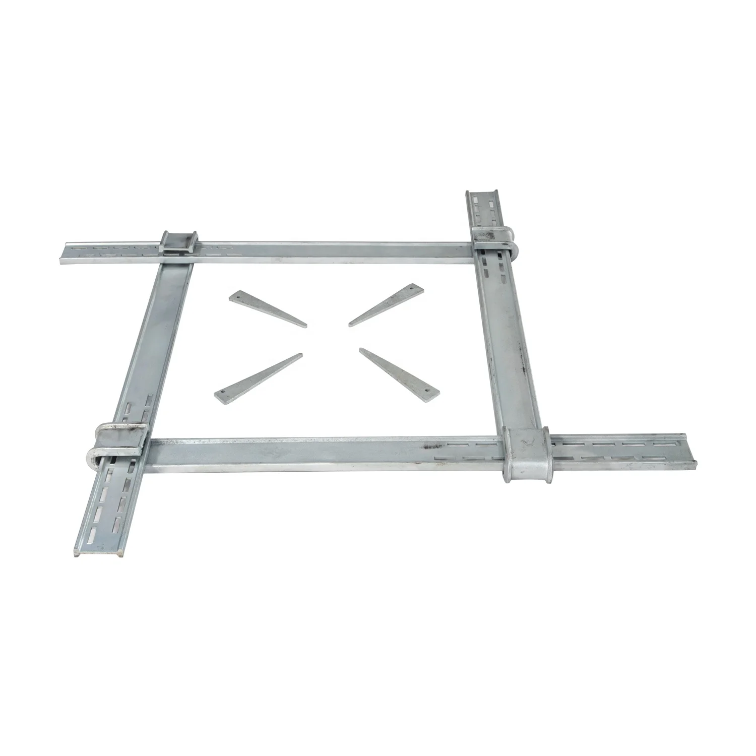 Galvanized Steel Adjustable Formwork Clamp Beam With Wedge For Concrete Column