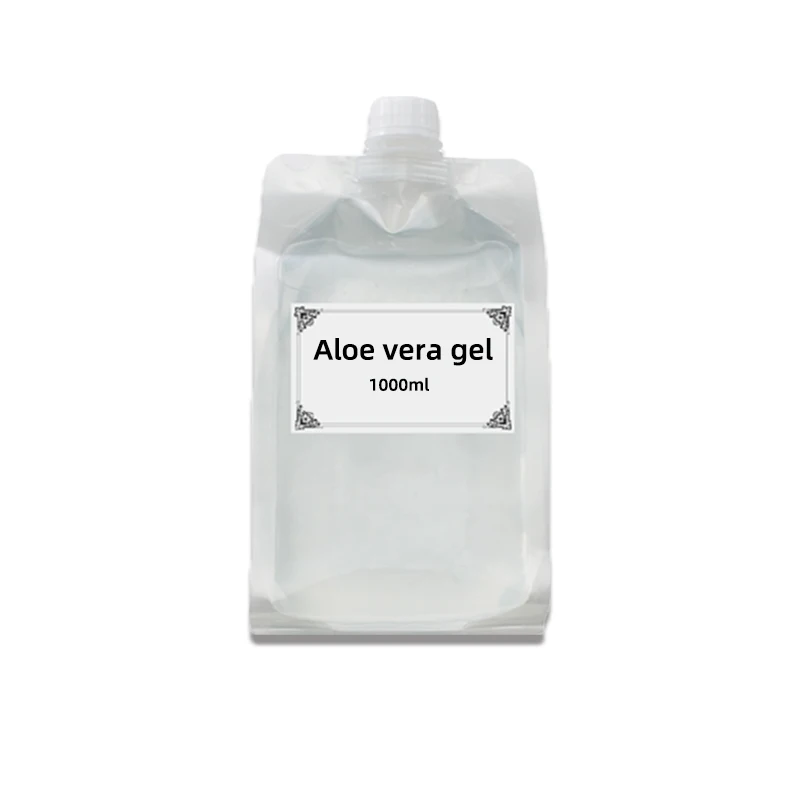 Factory production 100% Organic Private Label Wholesale Pure Aloe Vera Gel 1000 ML Natural