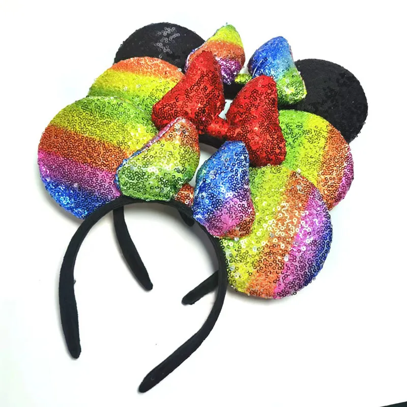 MIX fashion party carnival hairband cosplay sequins colourful mickey ear headband