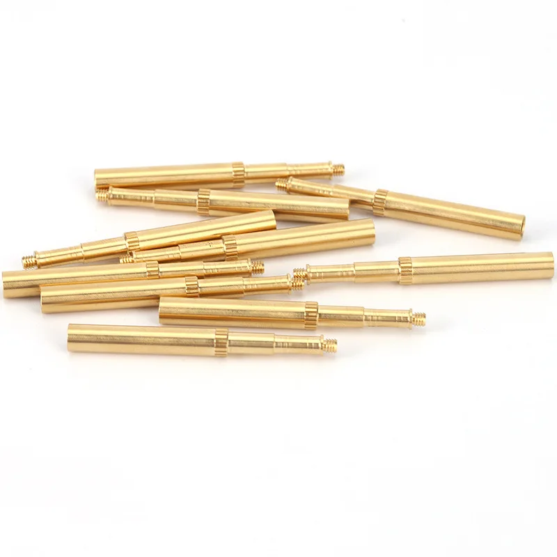 Custom coaxial connector adapter copper thread machining parts