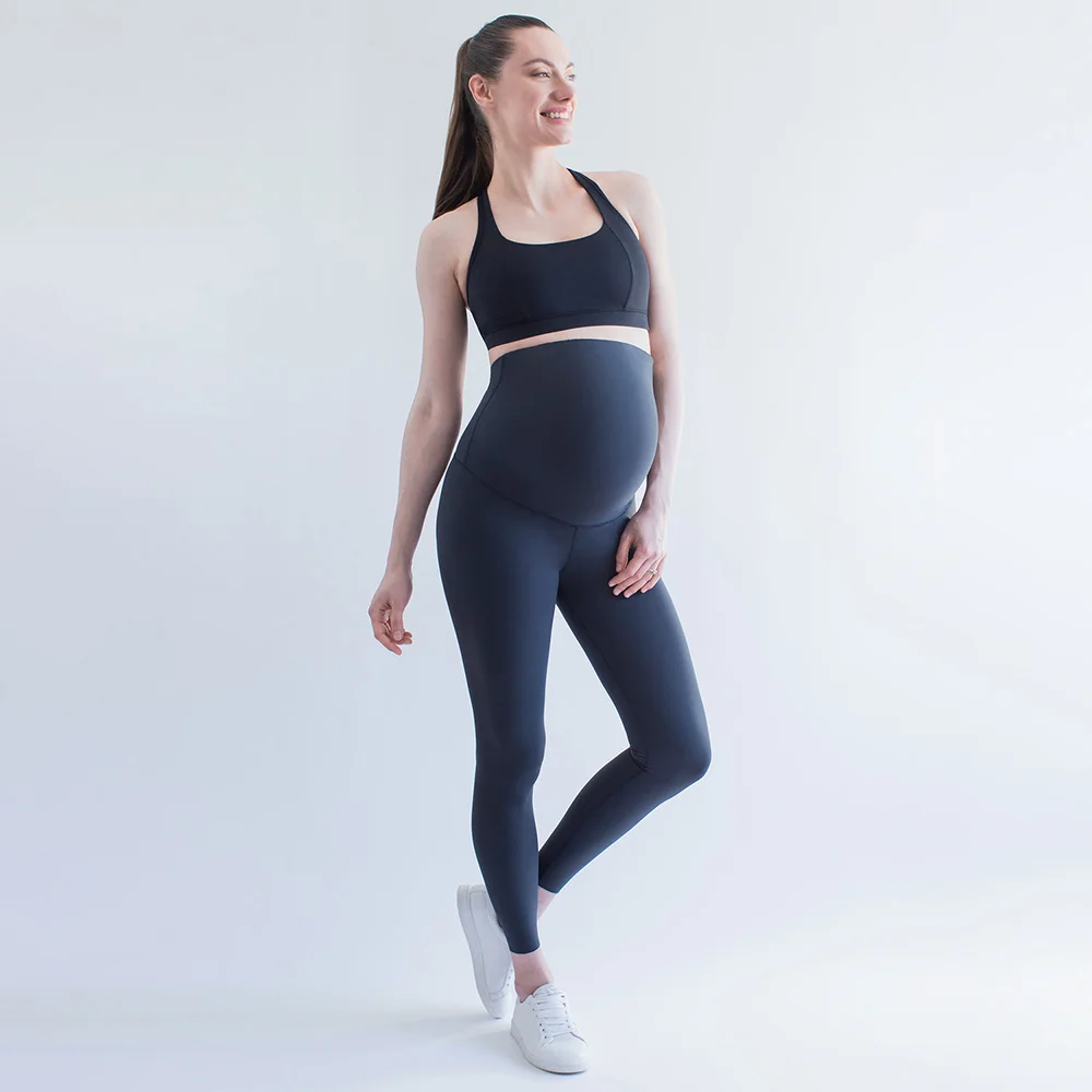 Top Nylon Soft Healthy Maternity Leggings Support Belly Pregnancy Pants