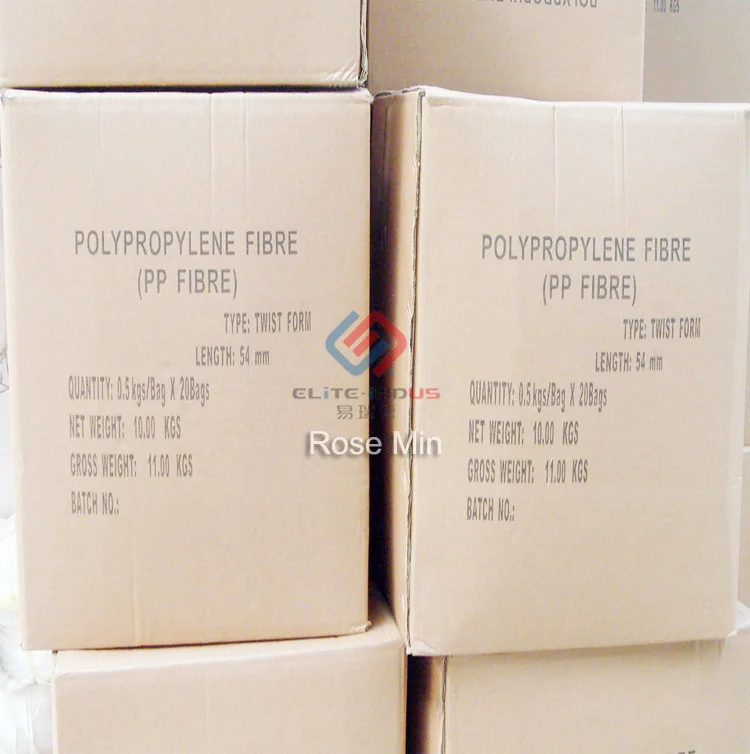  Полипропиленовое скрученное волокно для усиления бетона