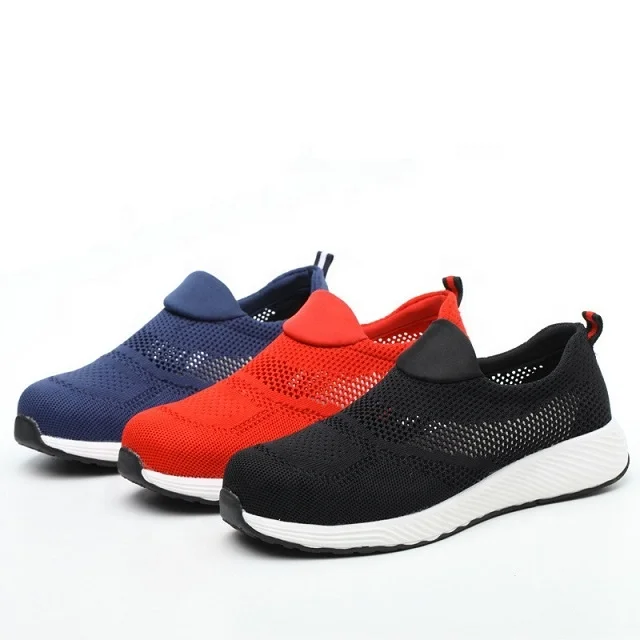 Breathable safety protective shoes Proof Work Construction Sneakers Breathable Light weight Safety Shoes