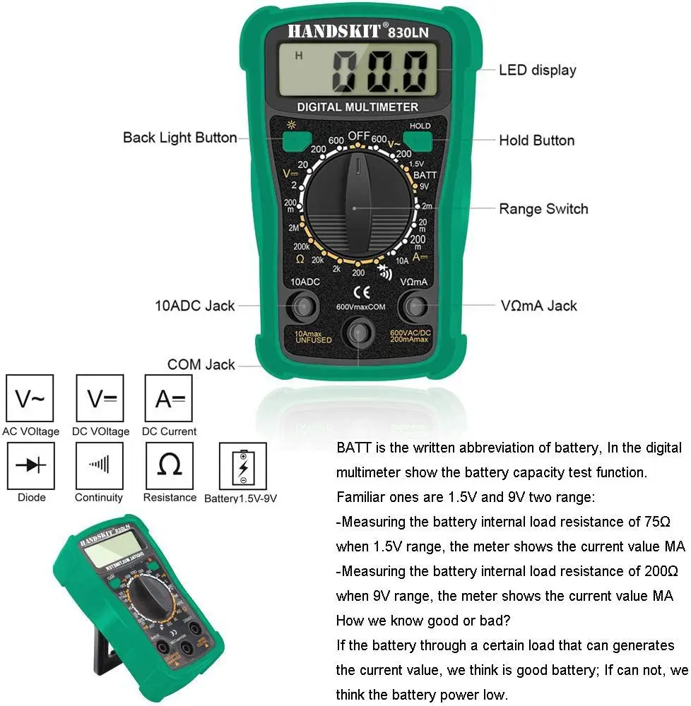 handskit 918   digital Soldering Iron Kit  with multimeter  80W Soldering iron  multimeter set with  cutter desolder pump