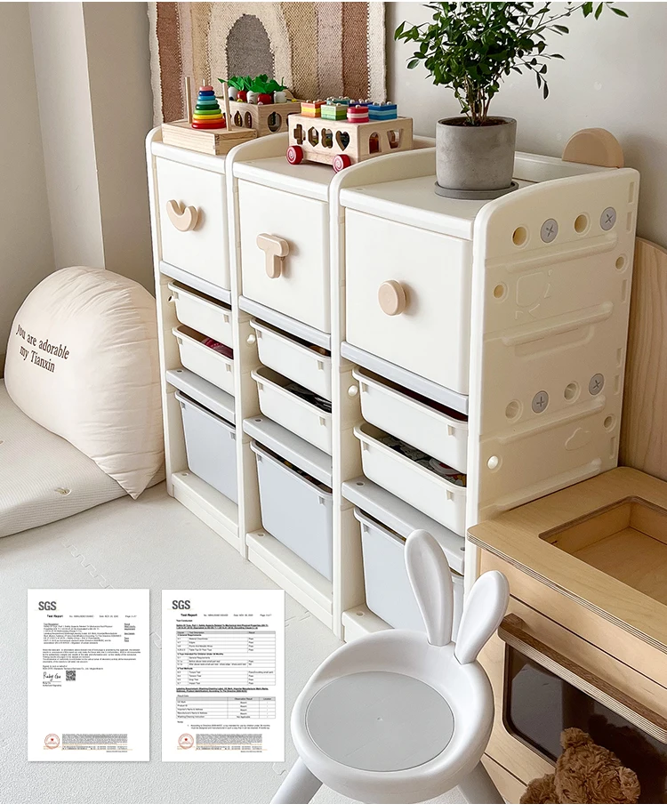 MIGO BEAR Cheap Furniture Shelf Organizer Rack Boxes Shape For With 5 Drawers Baby Cupboard Toy Storage Children Kids Cabinets