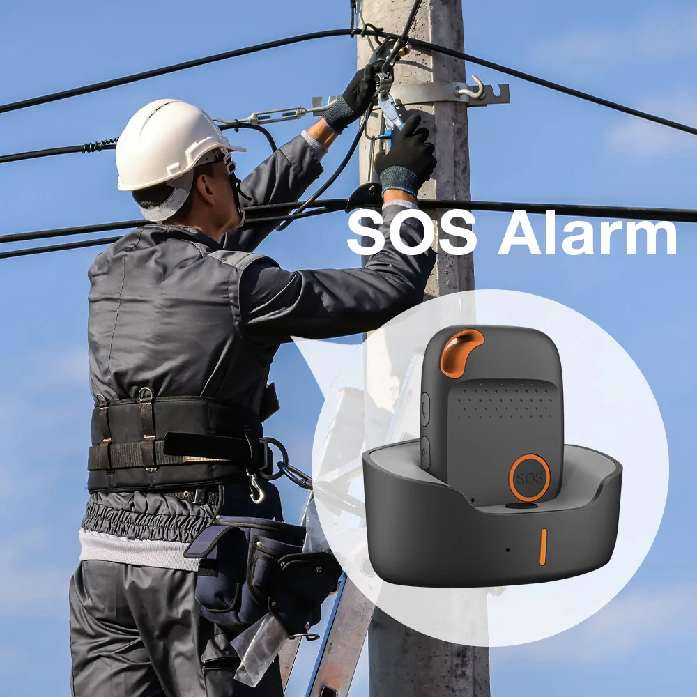 Eview Factory Made EV04 Lonewoker Fall Protection SOS Button Necklace GPS Tracker