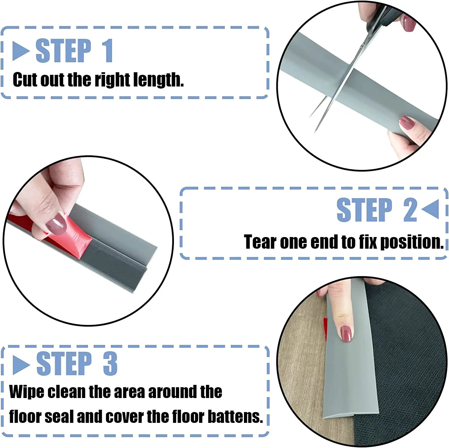 Wholesale Vinyl Plastic Flexible Pvc Floor Carpet Transition Strip Edging Trim Strip Capping Strip