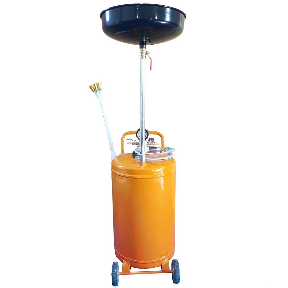 80L waste oil changer Pneumatic Waste Oil Drain Collector Collect Oil machine For Car Waste