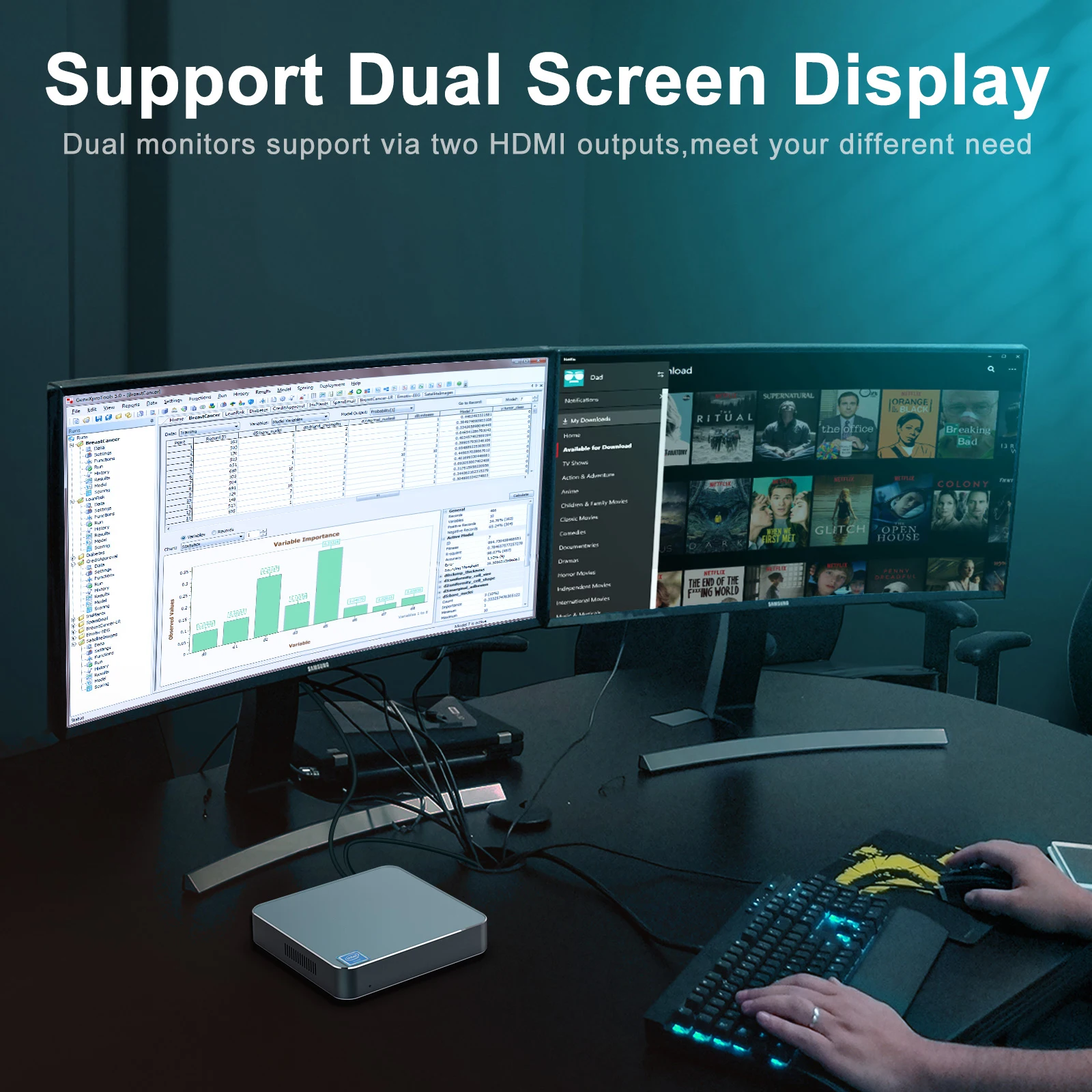 IntelIntel Apollo Lack Metal N3350 CPU J3455 MINI PC AK7 4G 64G with Win10& Linux for Outdoor Display Connect Projector Game use