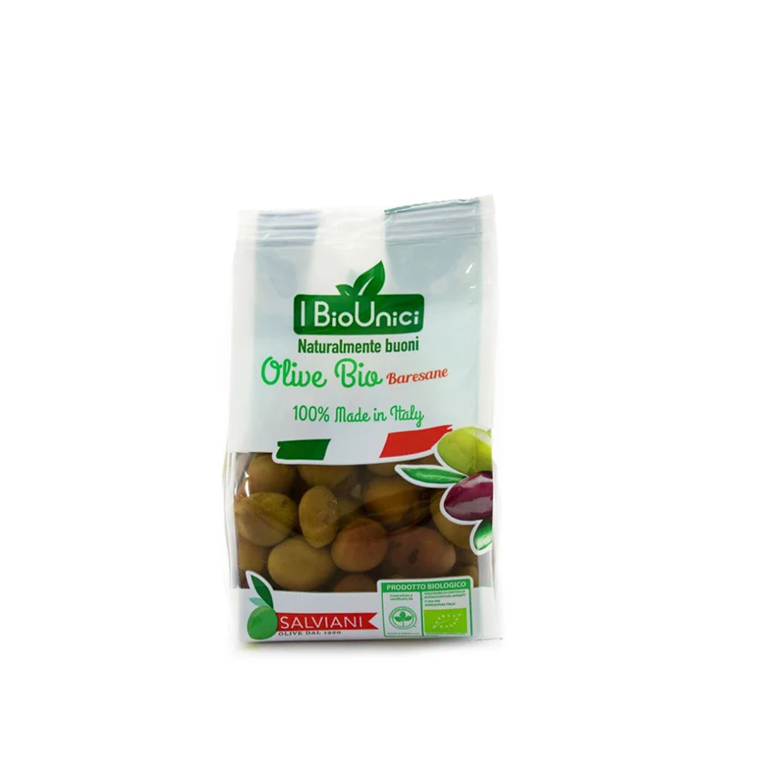 Top Quality 200 G Plastic Bag Packaging Fresh Olive Baresane Brown Organic  Italian Olive Fruit