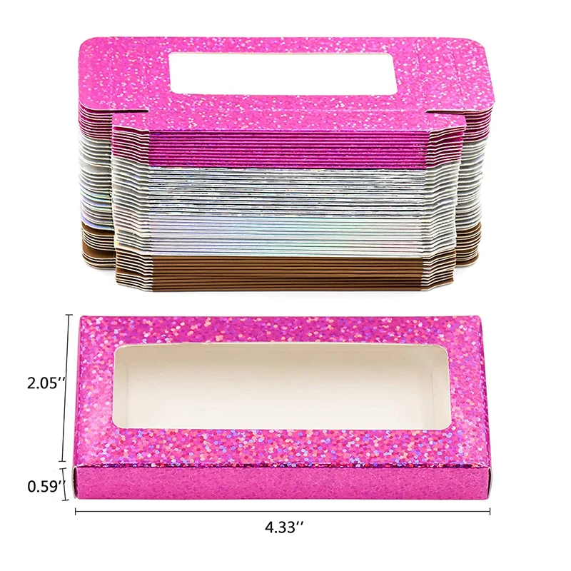Cardboard Custom Empty Nail Tip Box Nail Box Kraft Packaging False Lash Luxury Press On Artificial Nail Paper Boxes