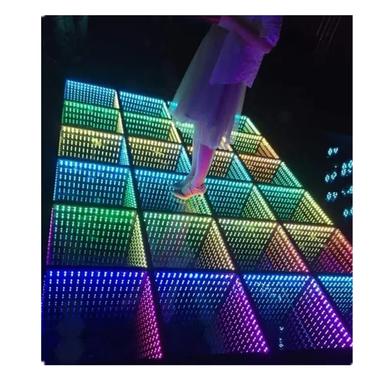 Цветная декоративная светодиодная сценическая плитка уличная Пиксельная напольная встроенная лампа мобильный сценический светящийся светодиодный светильник для танцпола плитки