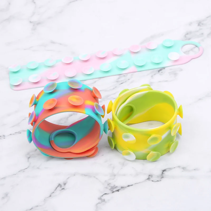 Самый продаваемый качественный игрушечный фиджет Kean Toy10 сенсорные игрушки силиконовая игрушка-присоска для
