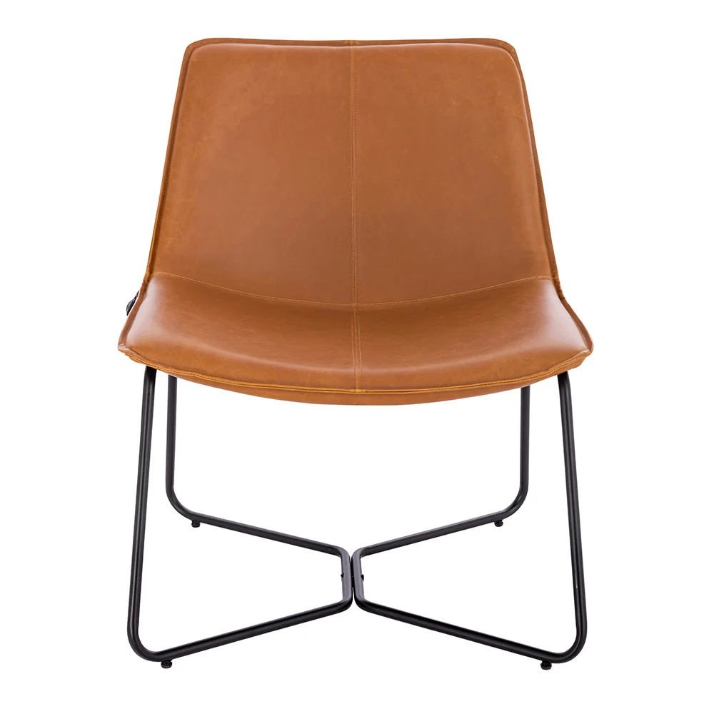 New Design Stylish Custom Leather Low Back Accent Chair For Home Hotel Leisure Chair