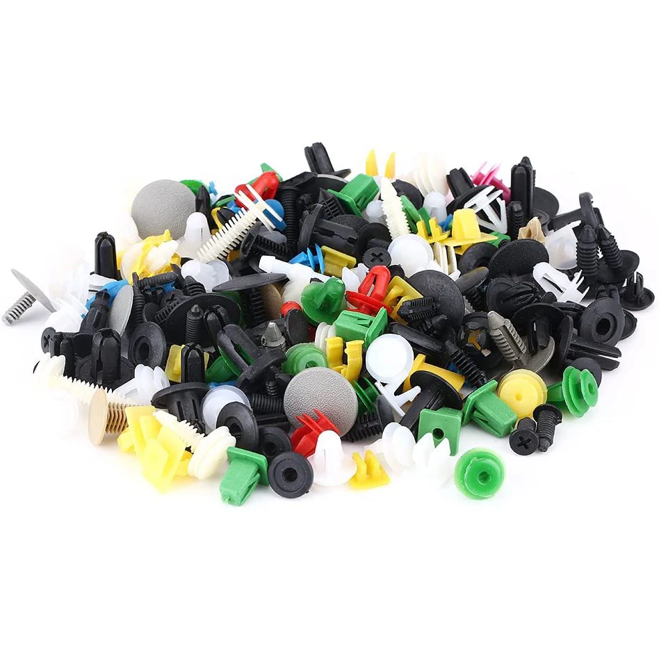 1000 Pcs Universal Plastic Car Push Retainer Clips Auto Fasteners Assortment Car Plastic Clips Bumper Rivet Kit body clips