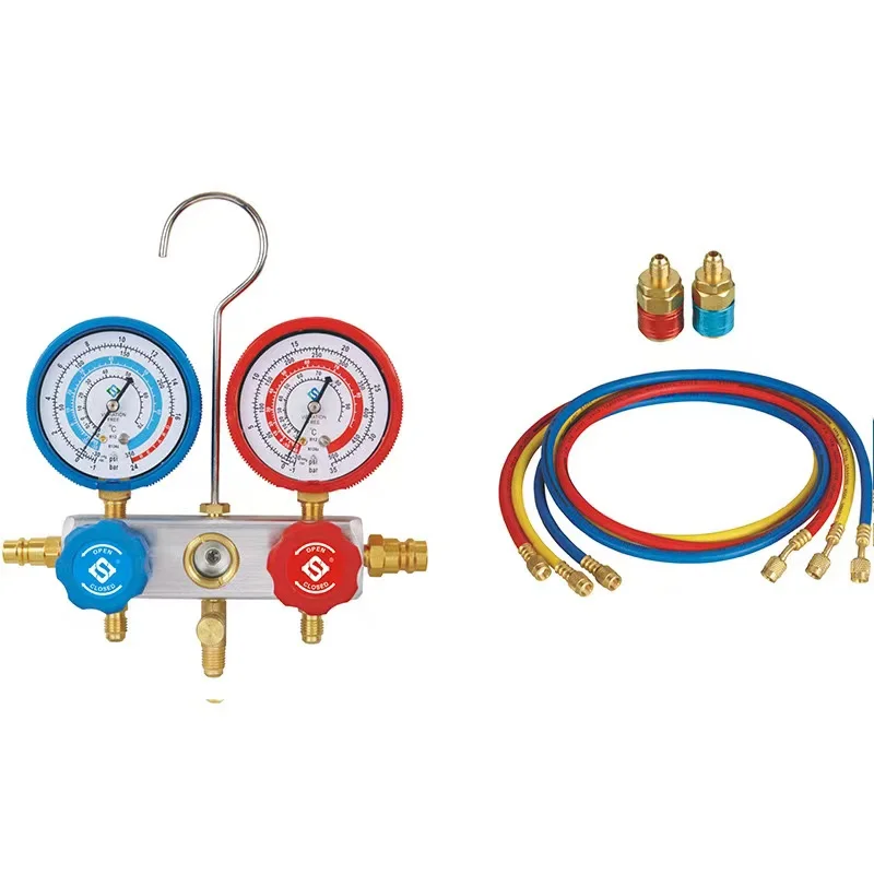 New Design AC refrigeration R134A R410A R404A R22  manifold gauge manifold gauges sets