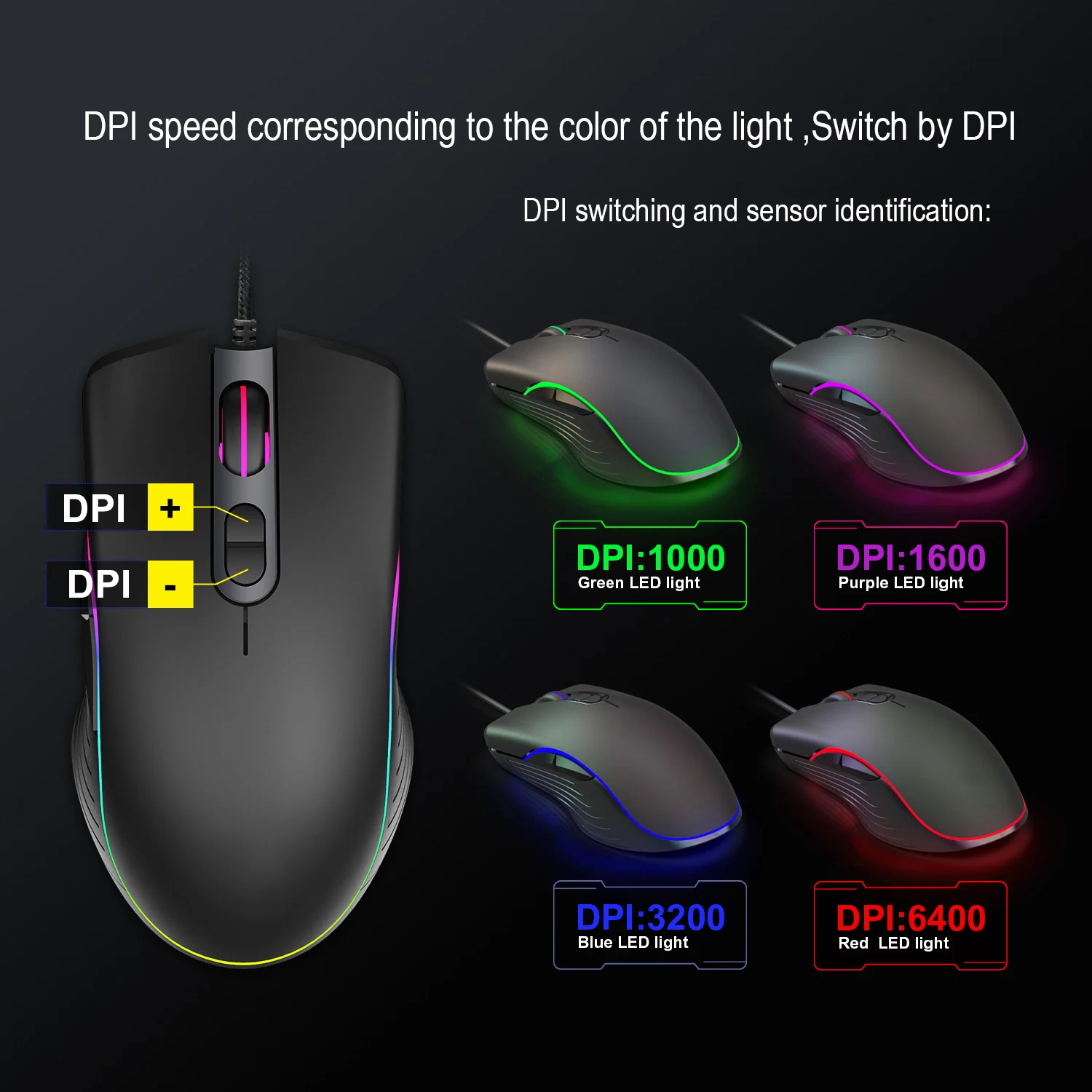  2020 драйверы 7d OEM LED 7200 8000 точек/дюйм компьютерная оптическая Пользовательский логотип высококлассный геймер PC дешевая USB Проводная RGB игровая
