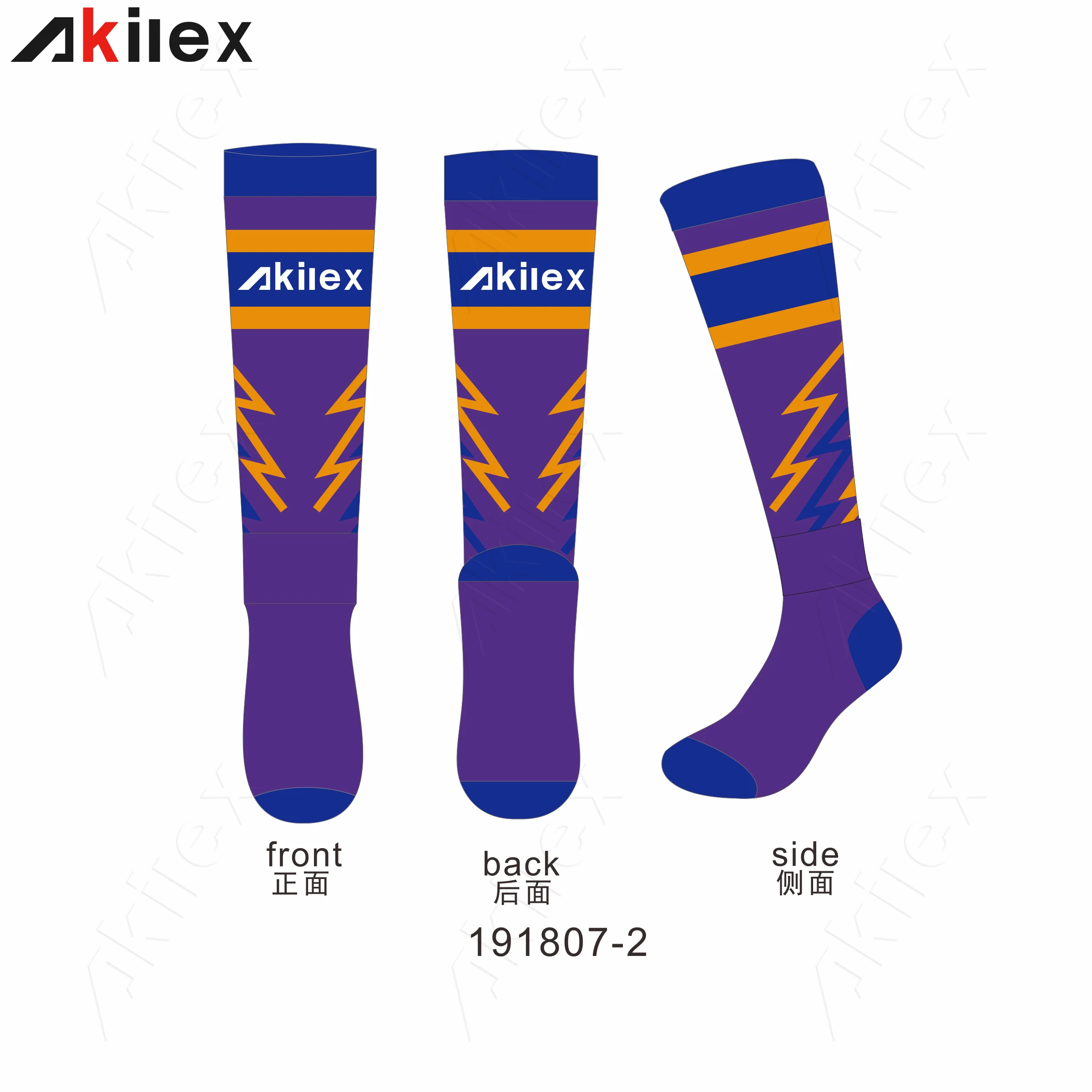 Sport Wholesale Customization knitted high socks tight custom Men long socks soccer Manufacturer