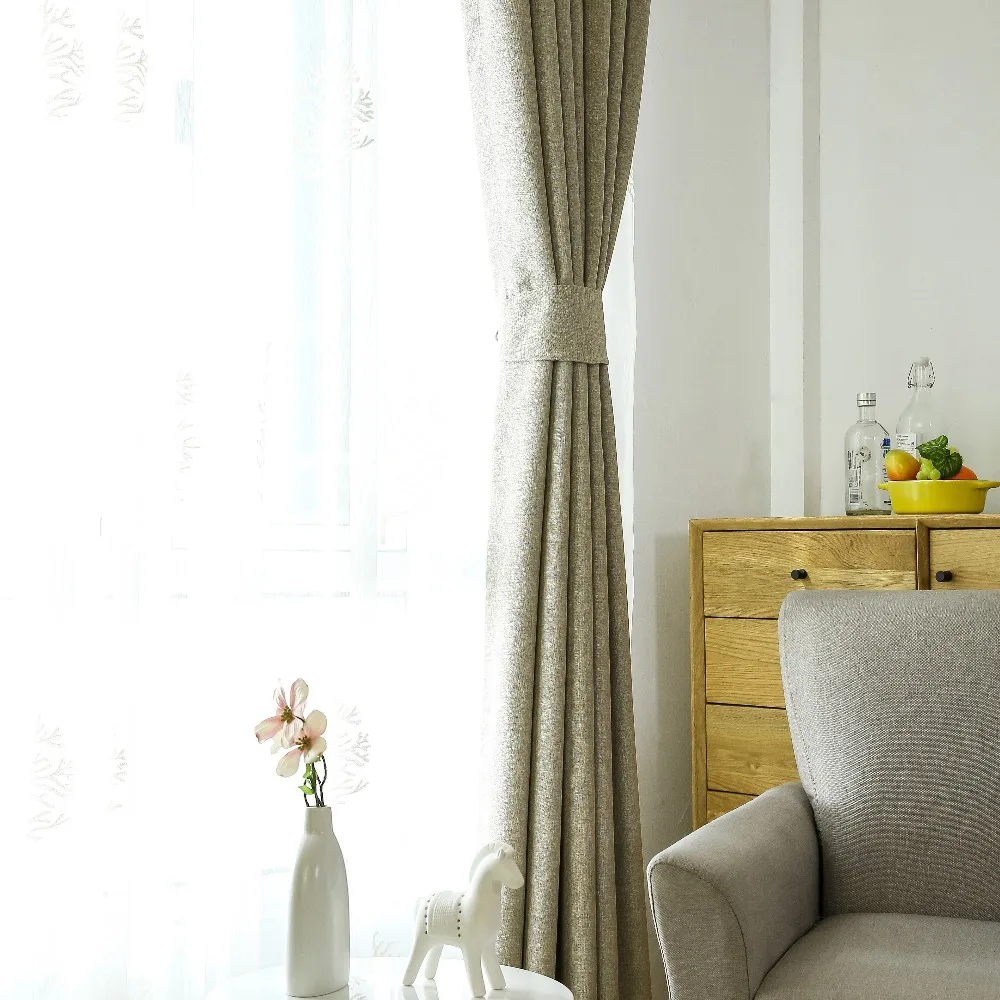 Blackout Lining Curtain Fabric Upholstery Jacquard Living Room Curtains