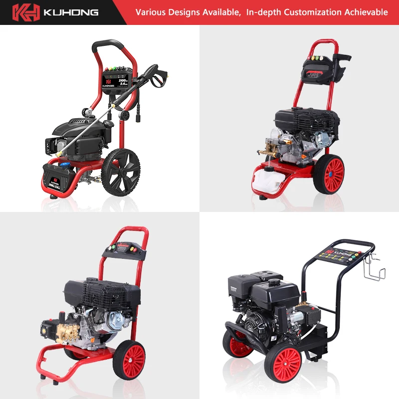 KUHONG Portable Mobile Cart Concrete Jet Cold Water Diesel 150 250 300Bar High Pressure Washer